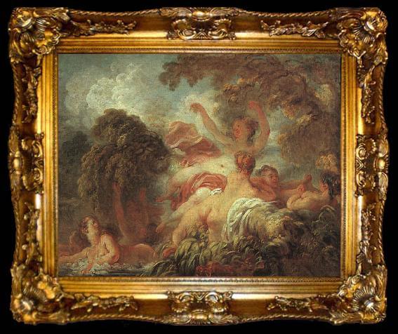 framed  Jean Honore Fragonard The Bathers a, ta009-2